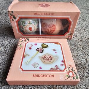 Bridgerton Limited Edition Cream & Sugar And Tea Steeper Set